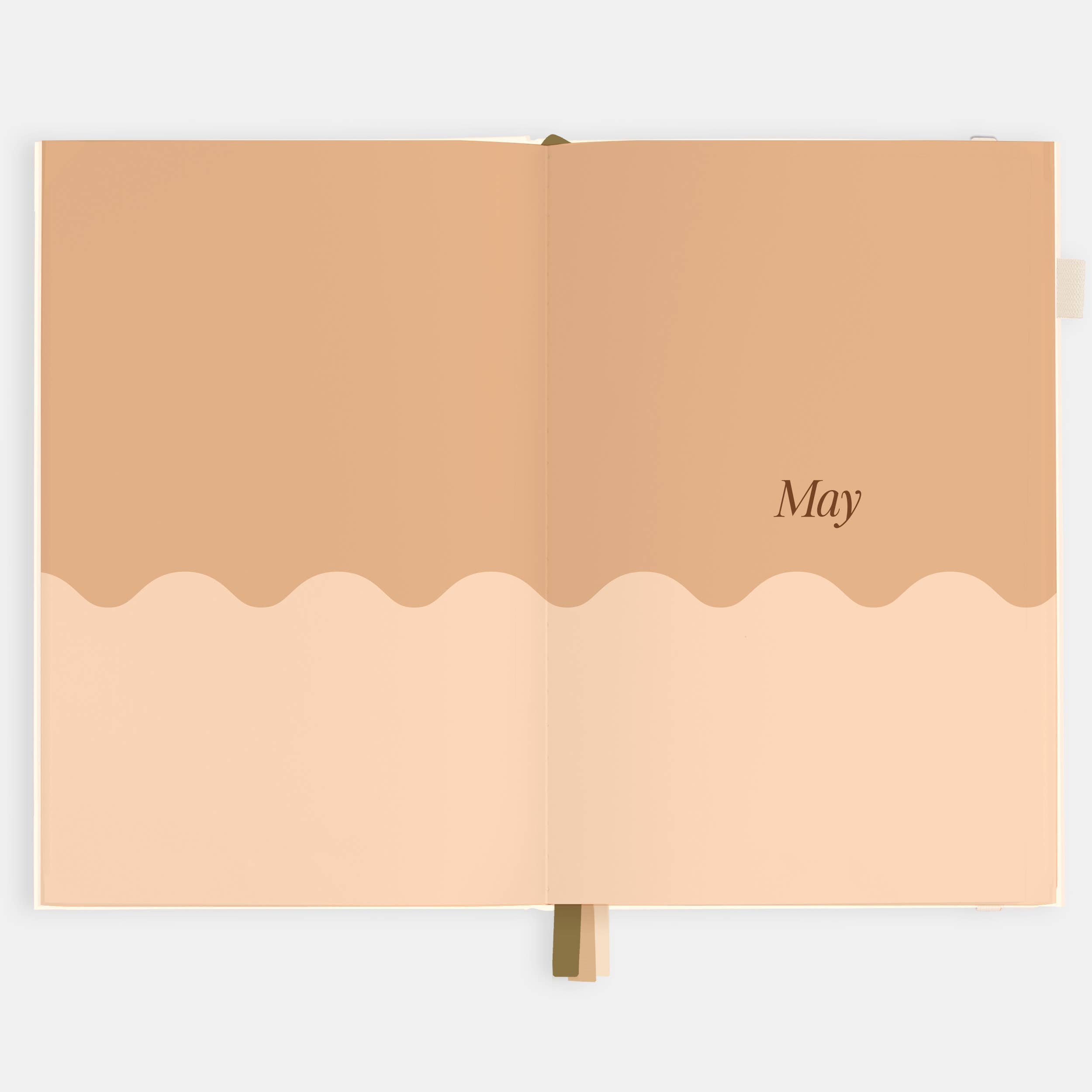 2026 Creme A5 Vertical Planner