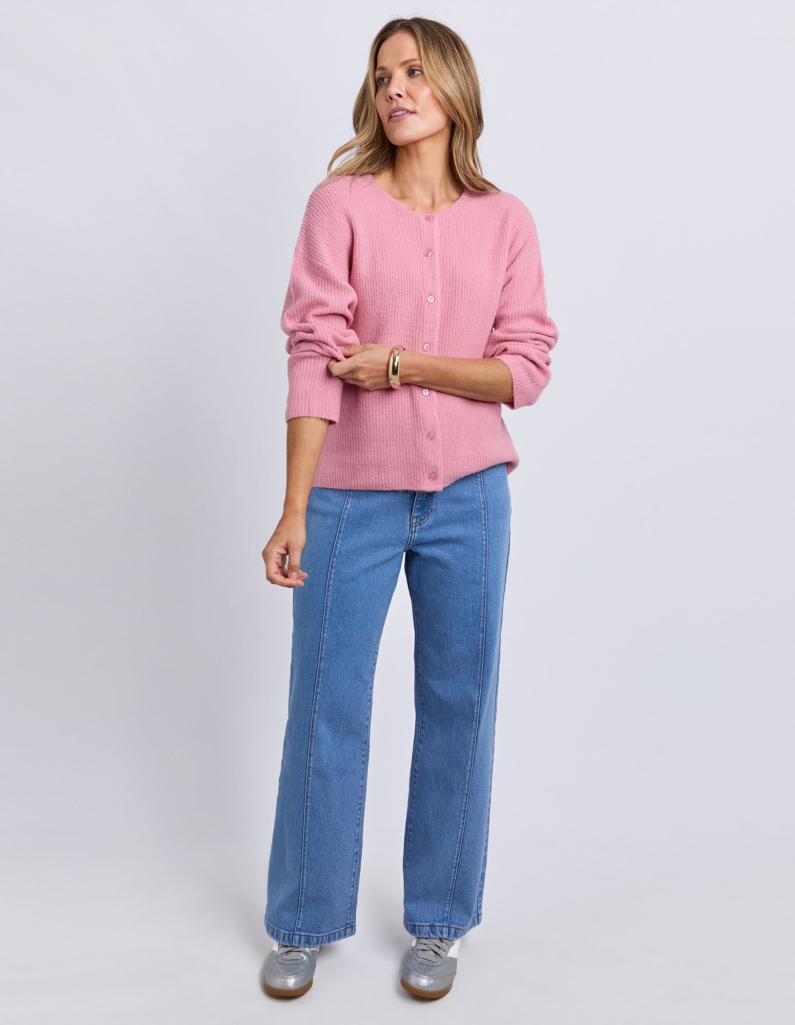 Murphy Knit Cardi - Sea Pink