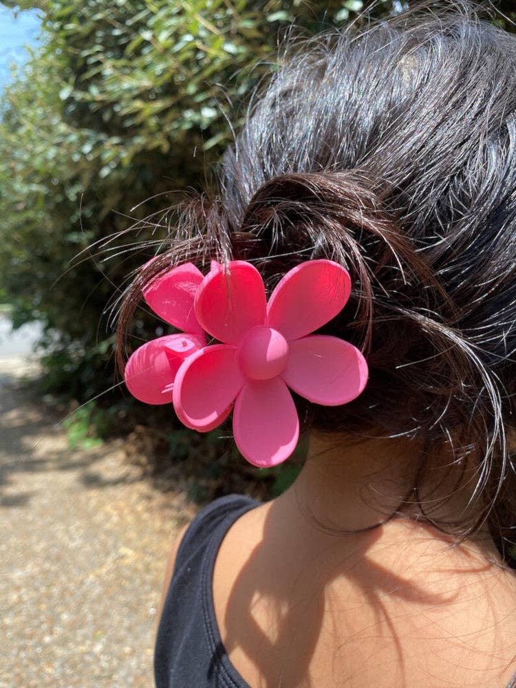 Claw Clip -- Flower - Bubblegum