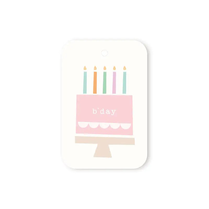 Cake & candles gift tag