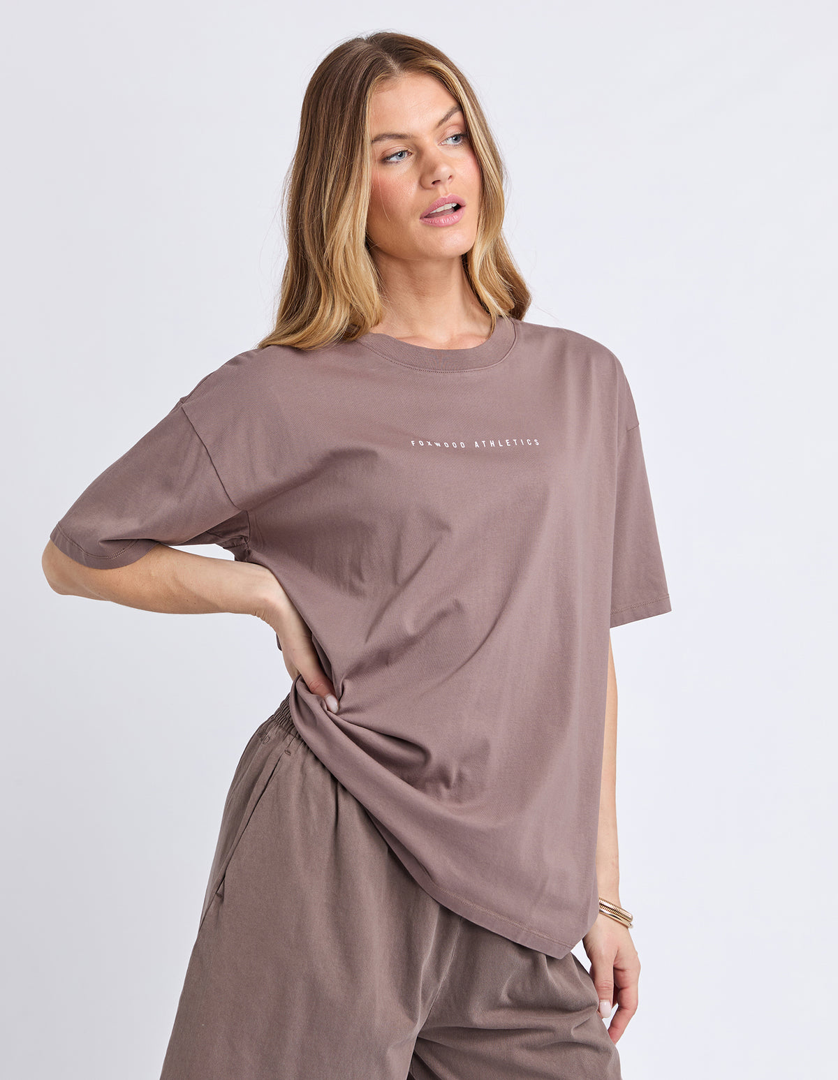 Foxwood Captain Tee Brown - walnut/White