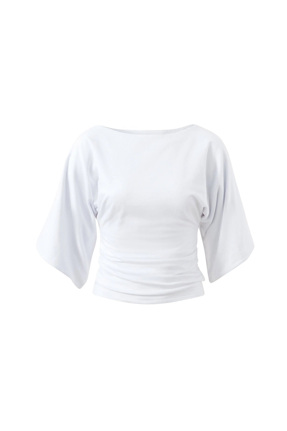 Molly Relaxed Sleeve Top - White