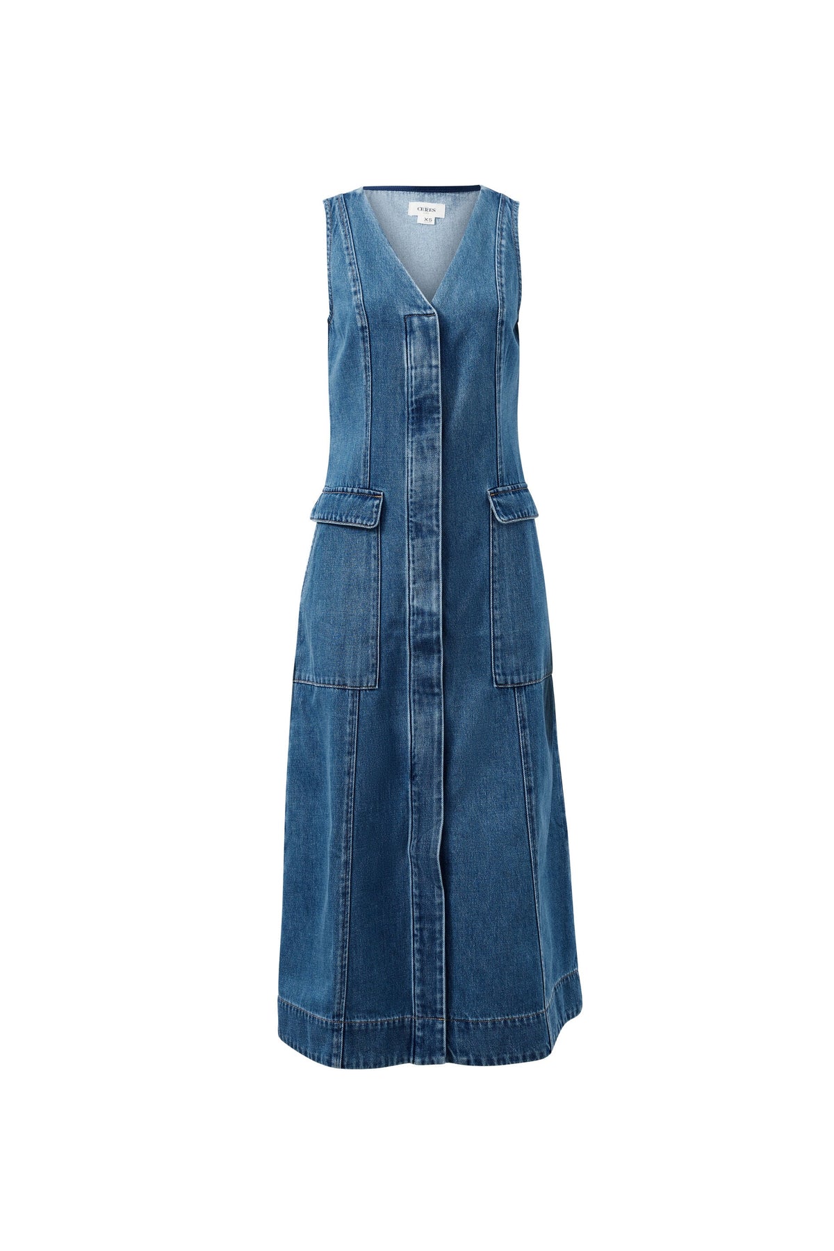 Taylor Denim Midi Dress - Fresh Indigo