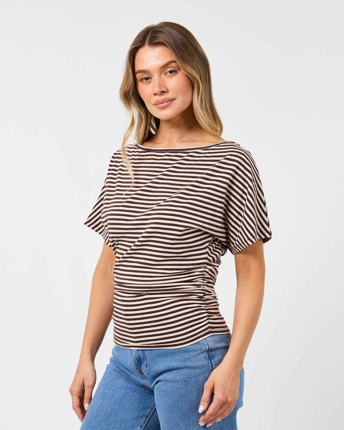 Luna stripe Top - Brown