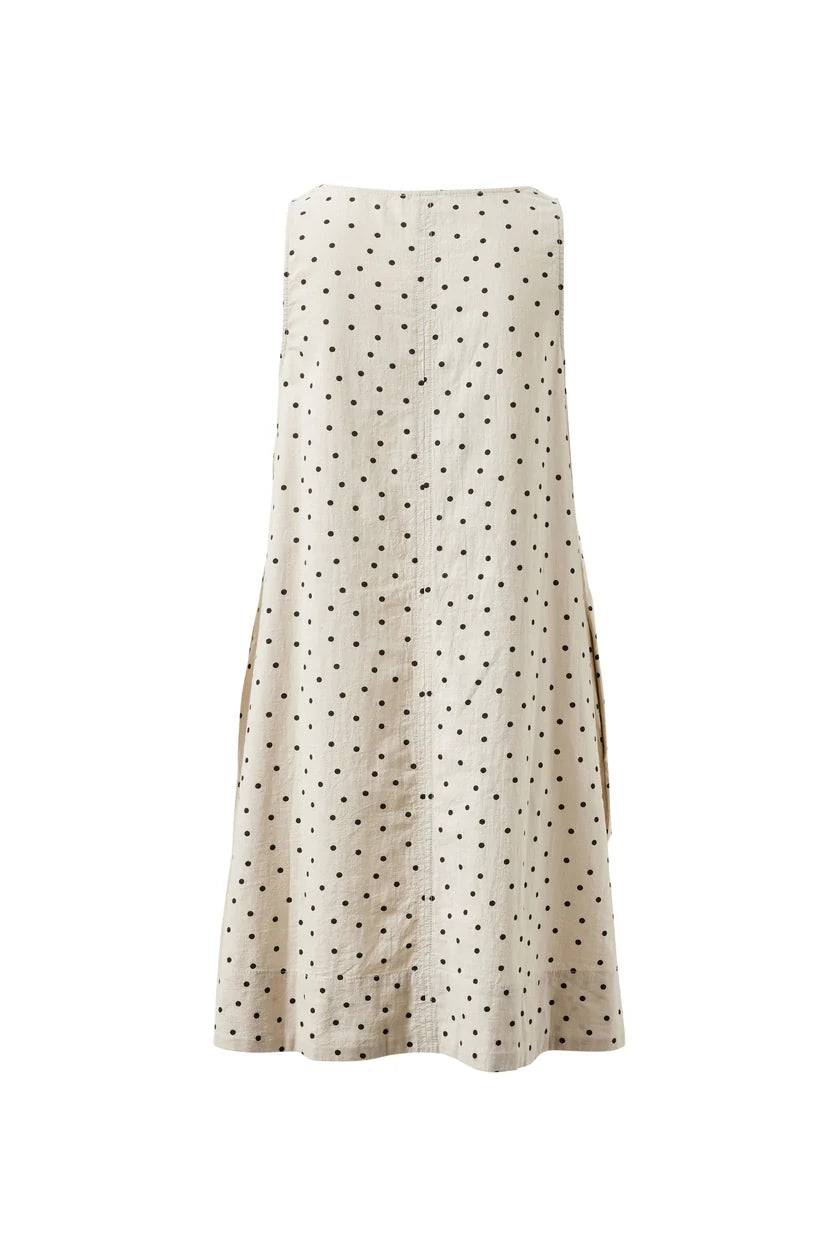 Ceres Life Parker Mini Dress - Putty Scattered Spot