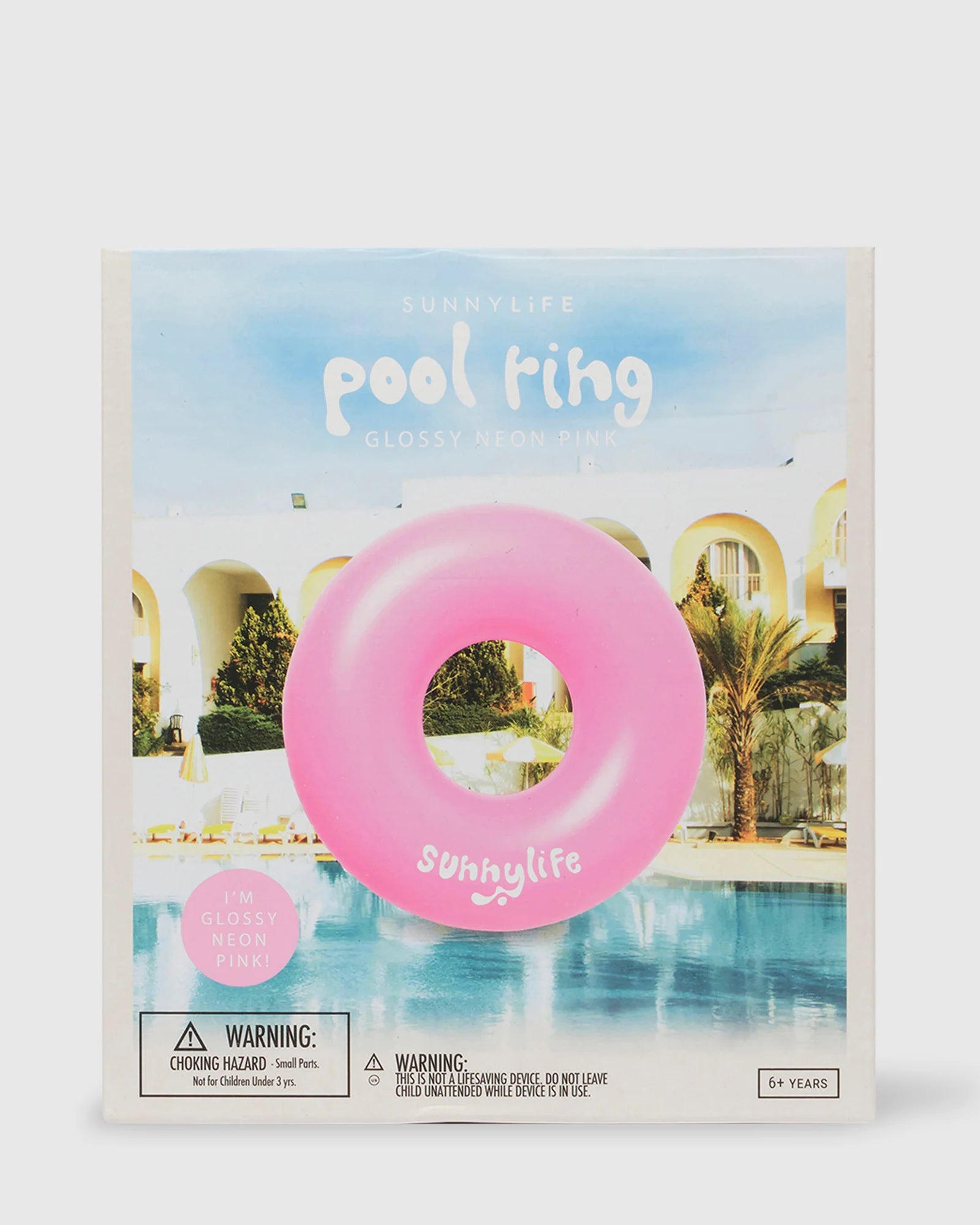 Pool Ring - Glossy Neon Pink