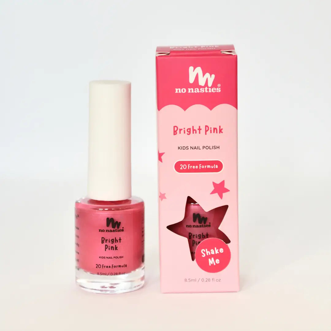 Bright Pink Water-Based Nail Polish For Kids - 8.5ml