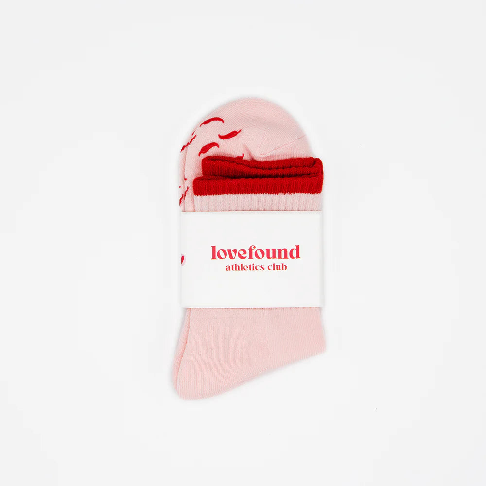 PILATES GRIP SOCKS - SPICY CHILLI