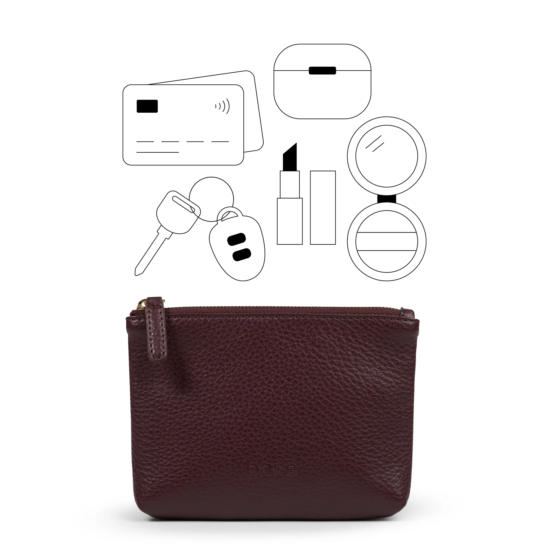 Petite base - burgundy
