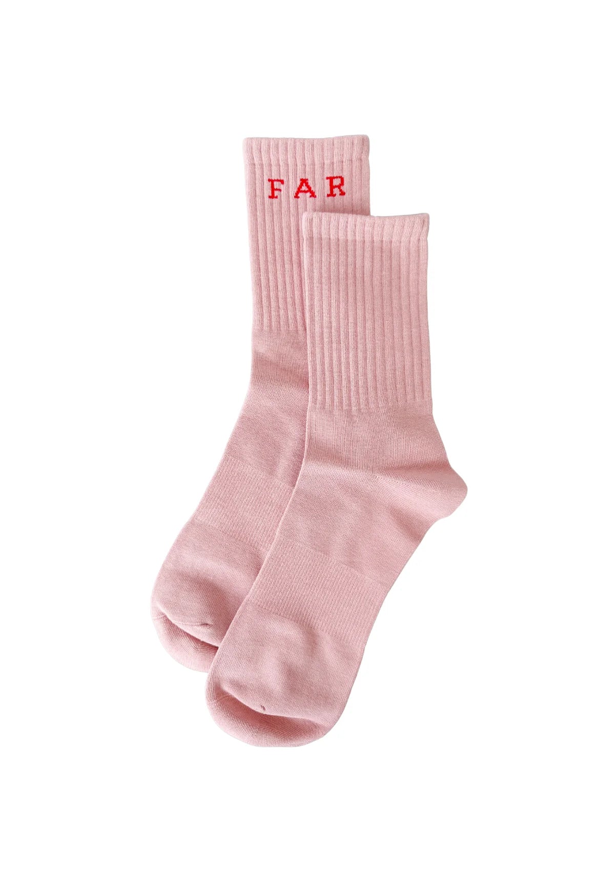Pink Far Mer. boot socks by Whitney featuring a cozy knit texture and ribbed cuffs, ideal for casual or outdoor wear.
