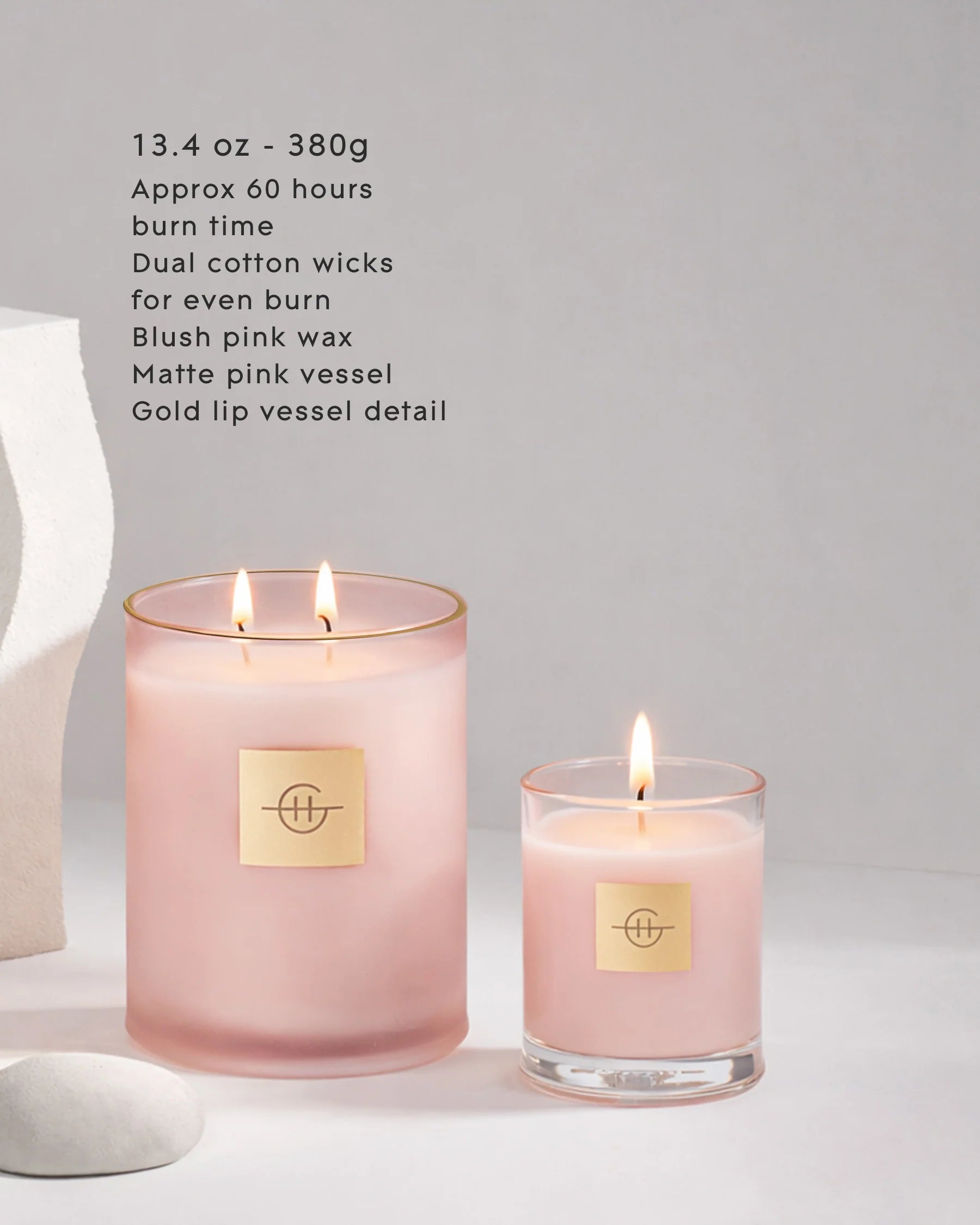 Glasshouse Fragrances Radiance in Bloom 380g scented candle with a elegant floral design and warm glow.