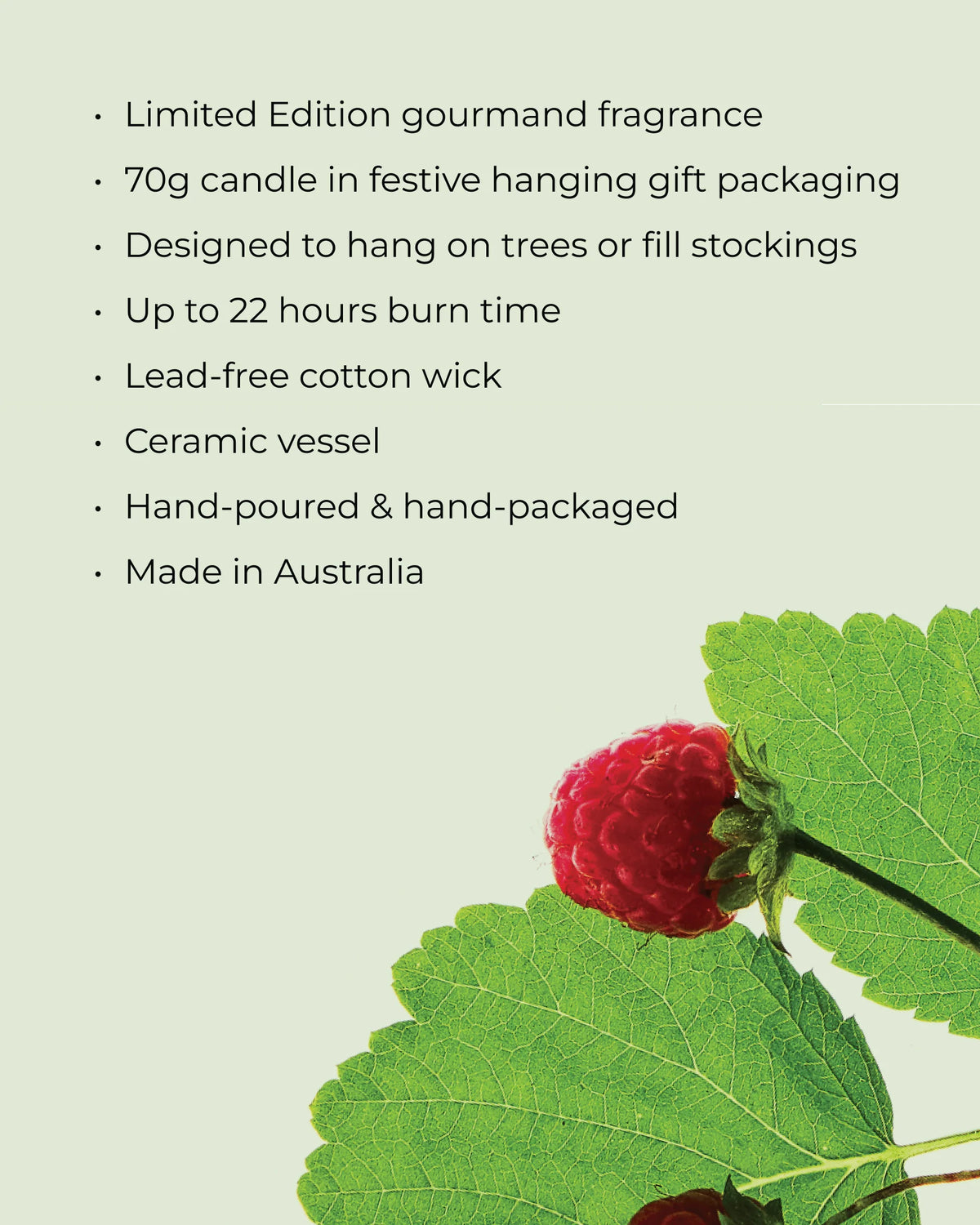 Circa RASPBERRY & RHUBARB Bauble Soy Candle 70g