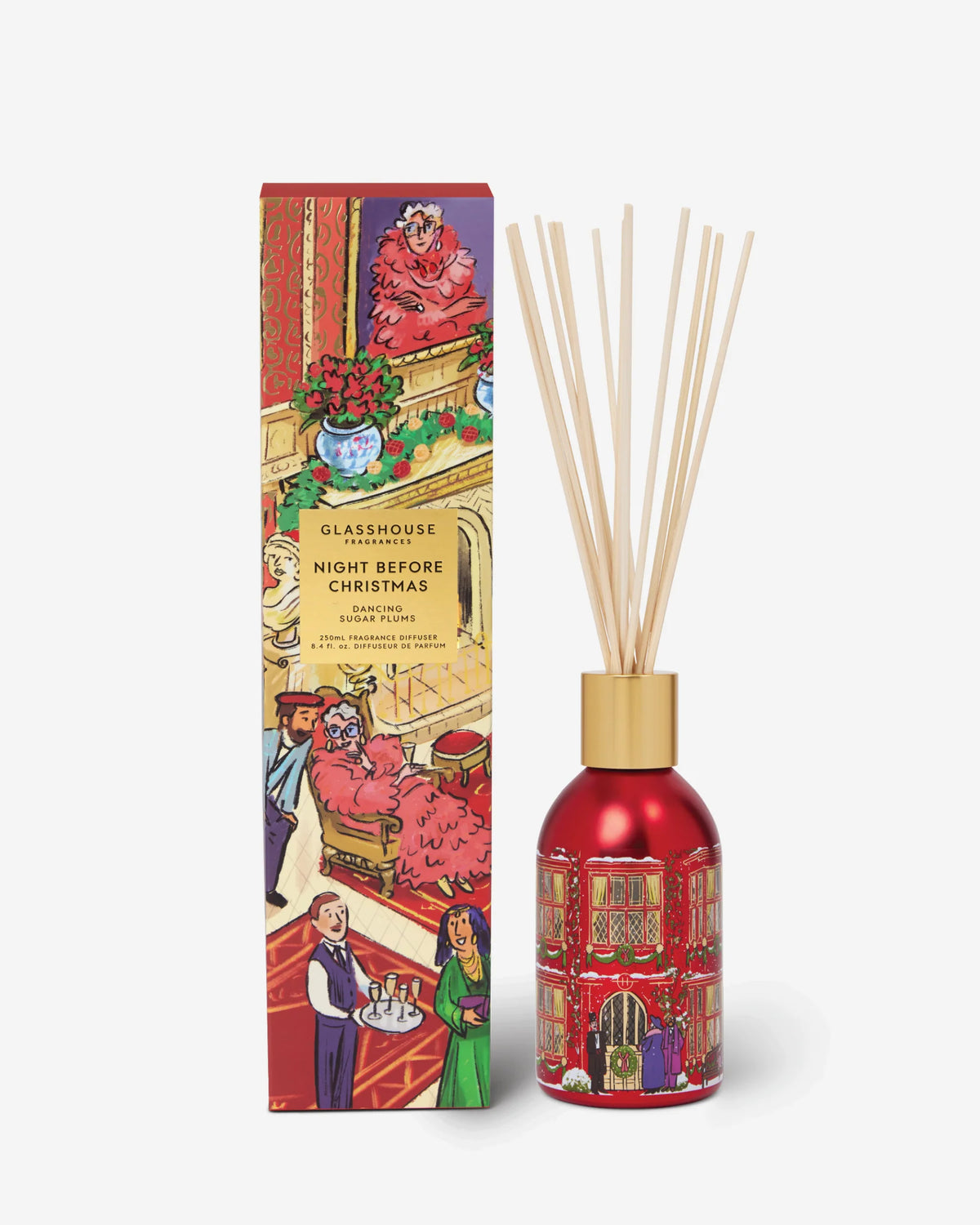 Glasshouse NIGHT BEFORE CHRISTMAS Dancing Sugar Plums Diffuser - 250ml Diffuser