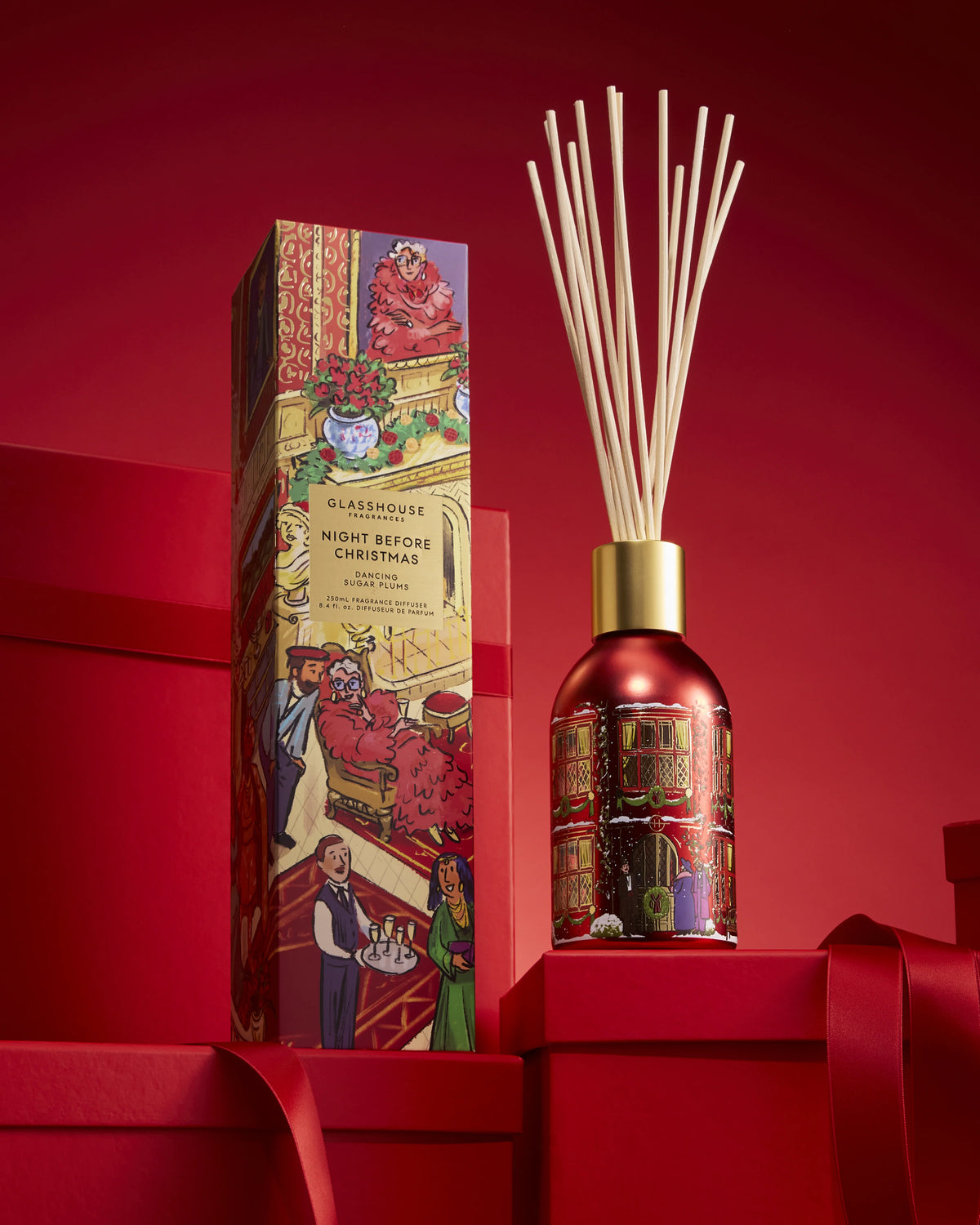 Glasshouse NIGHT BEFORE CHRISTMAS Dancing Sugar Plums Diffuser - 250ml Diffuser