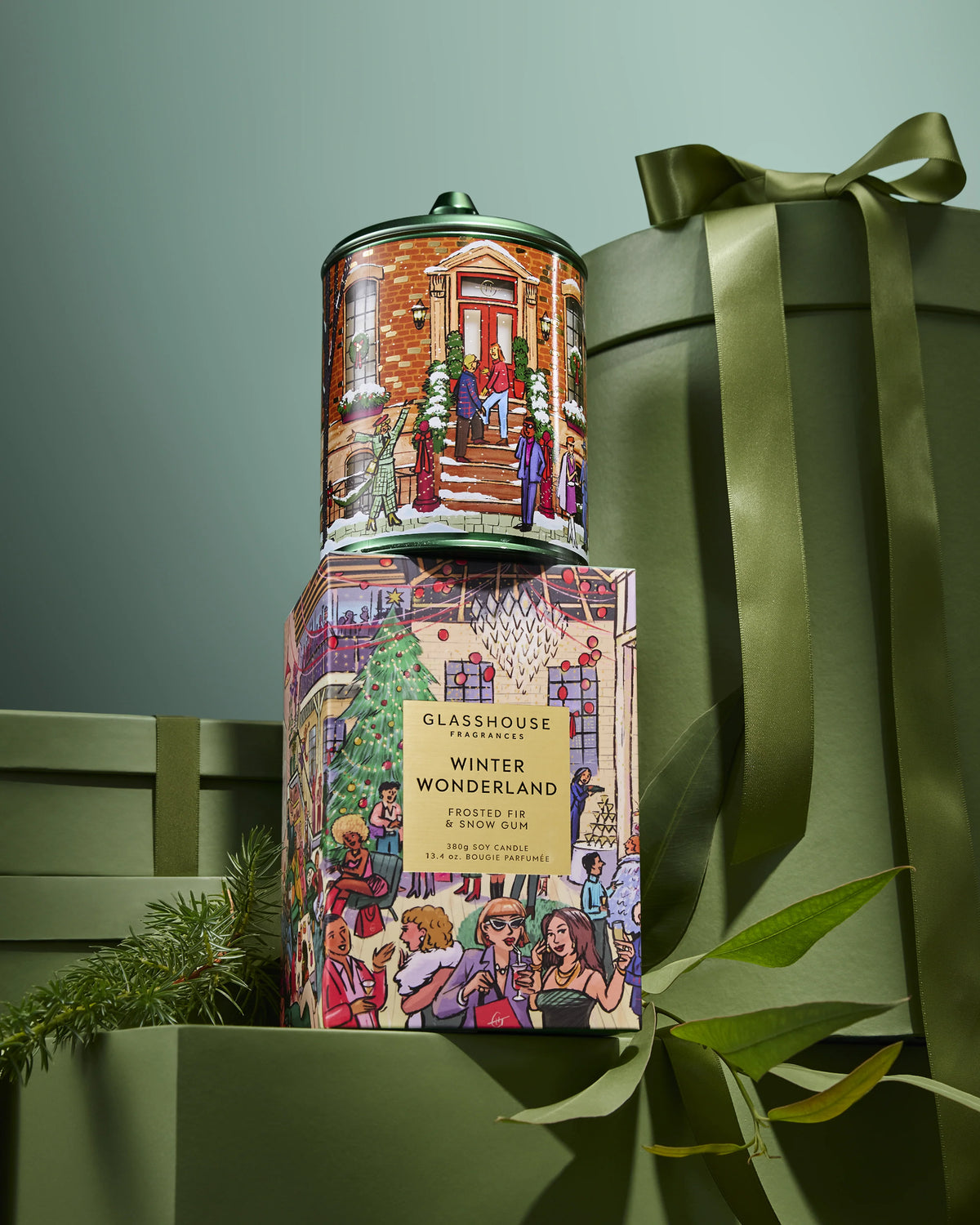 Glasshouse WINTER WONDERLAND Frosted Fir & Snow Gum - 380g Scented Candle
