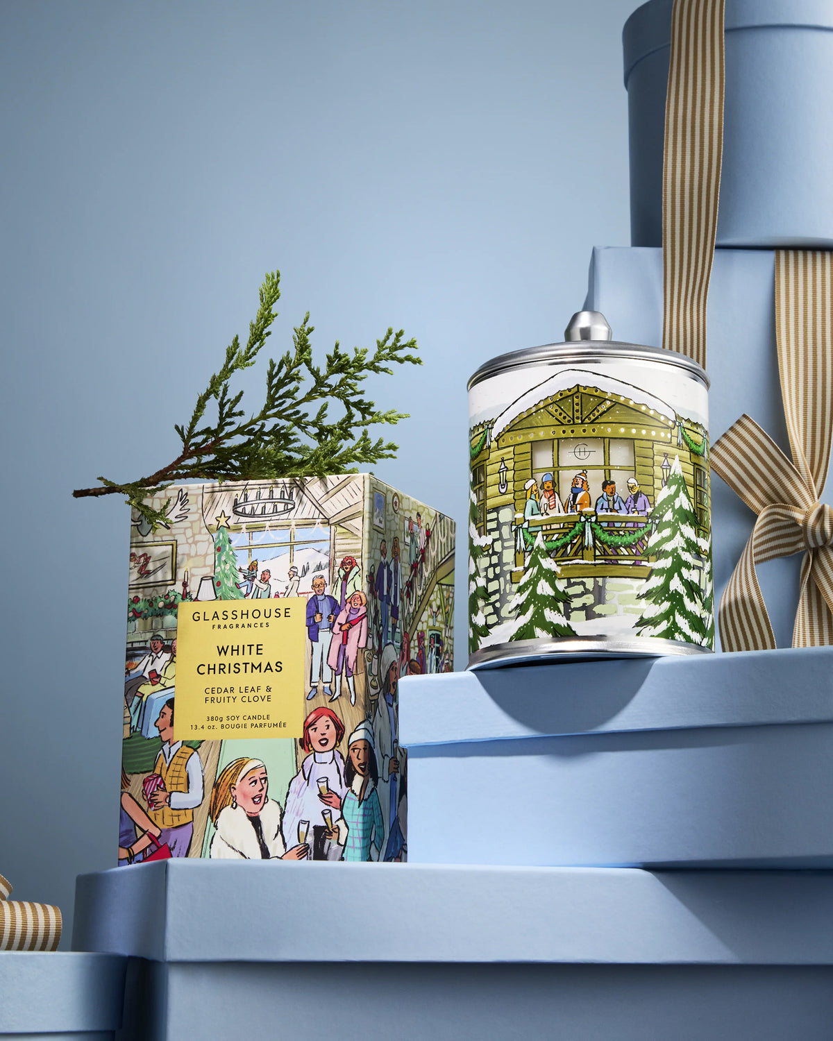 Glasshouse WHITE CHRISTMAS Cedar Leaf & Fruity Clove - 380g