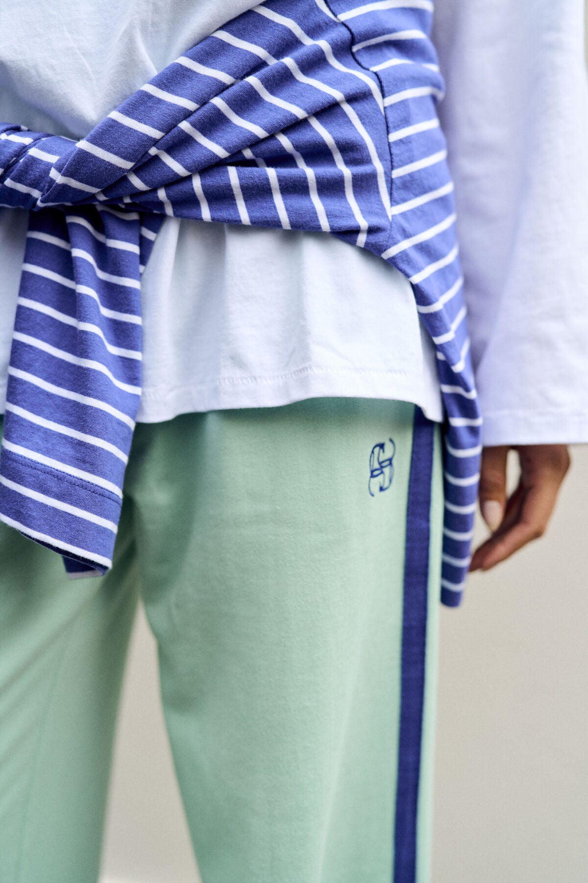 Gigi Wide Leg Terry Trackpant