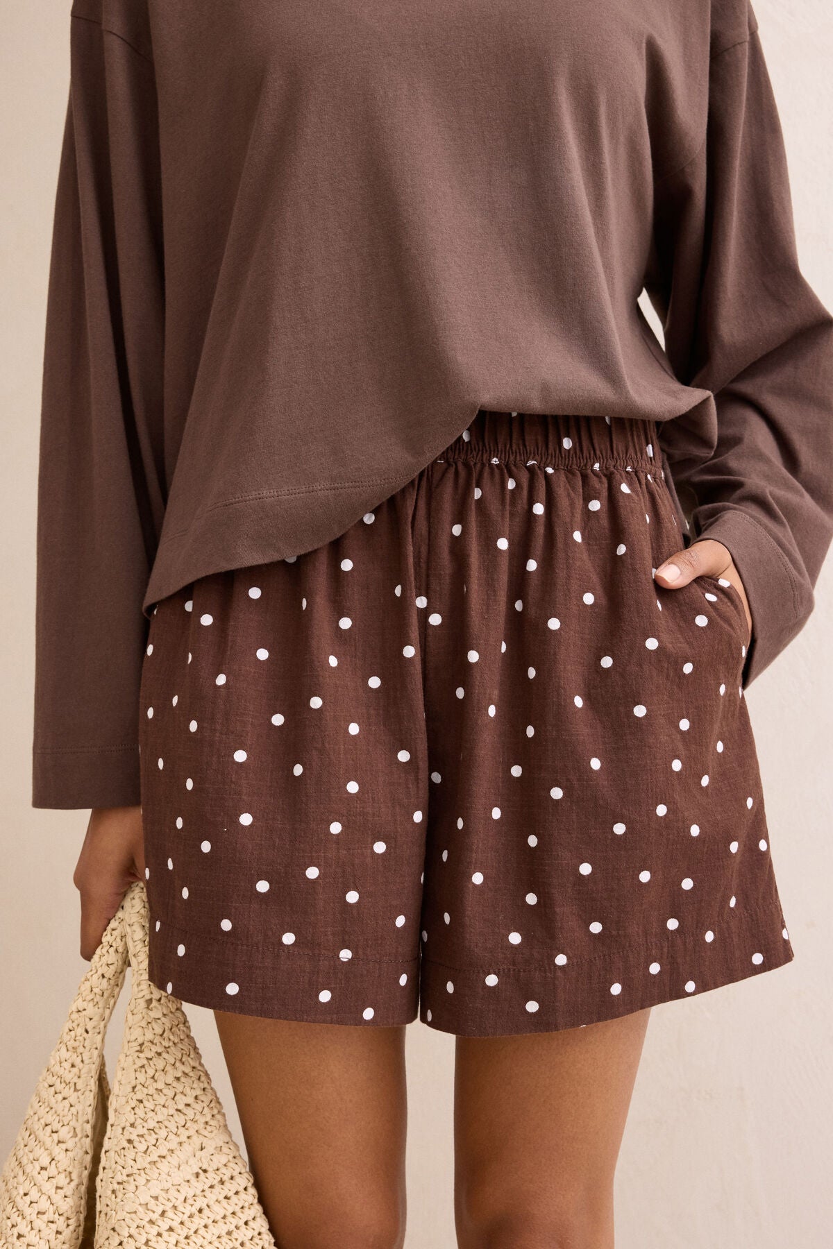 Mila Short - Chocolate Scattered Spot
