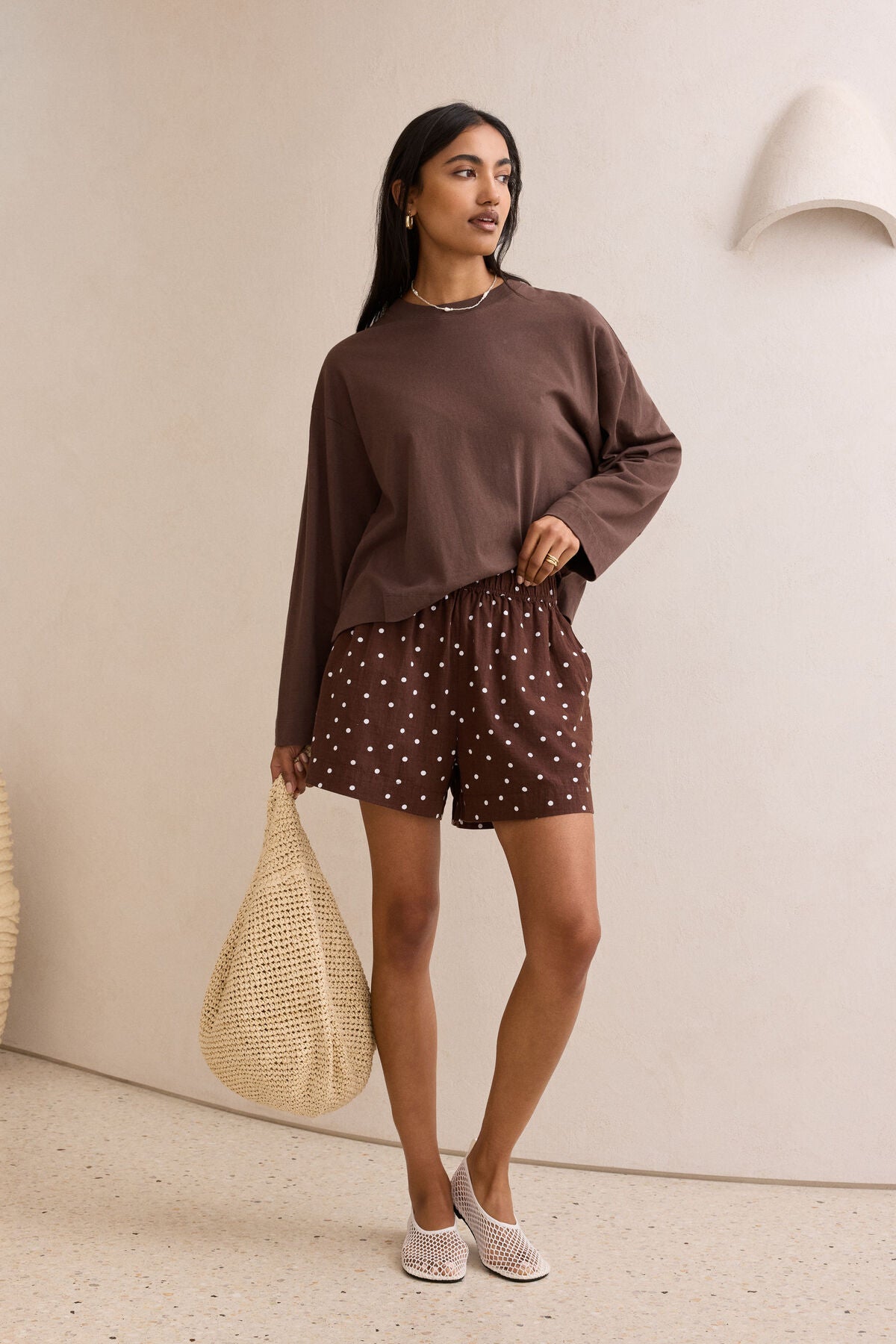Mila Short - Chocolate Scattered Spot