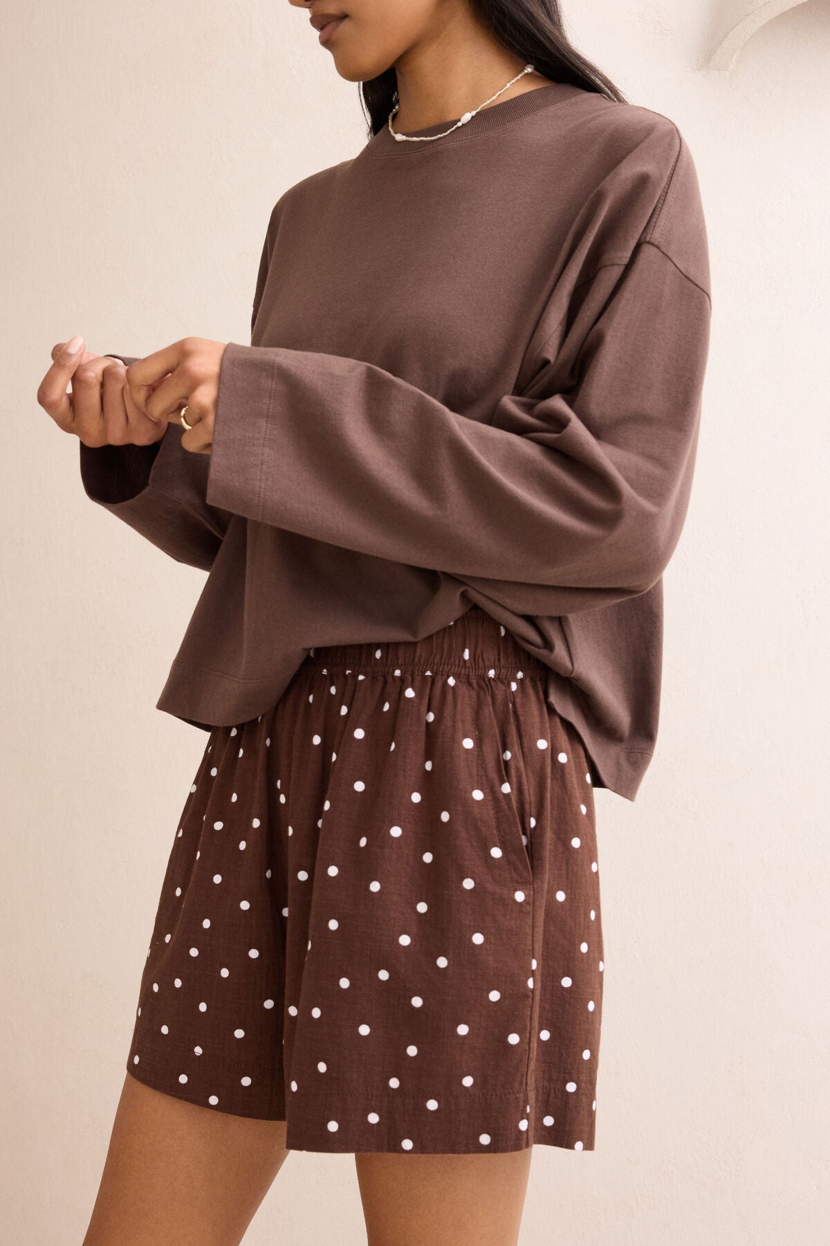 Mila Short - Chocolate Scattered Spot