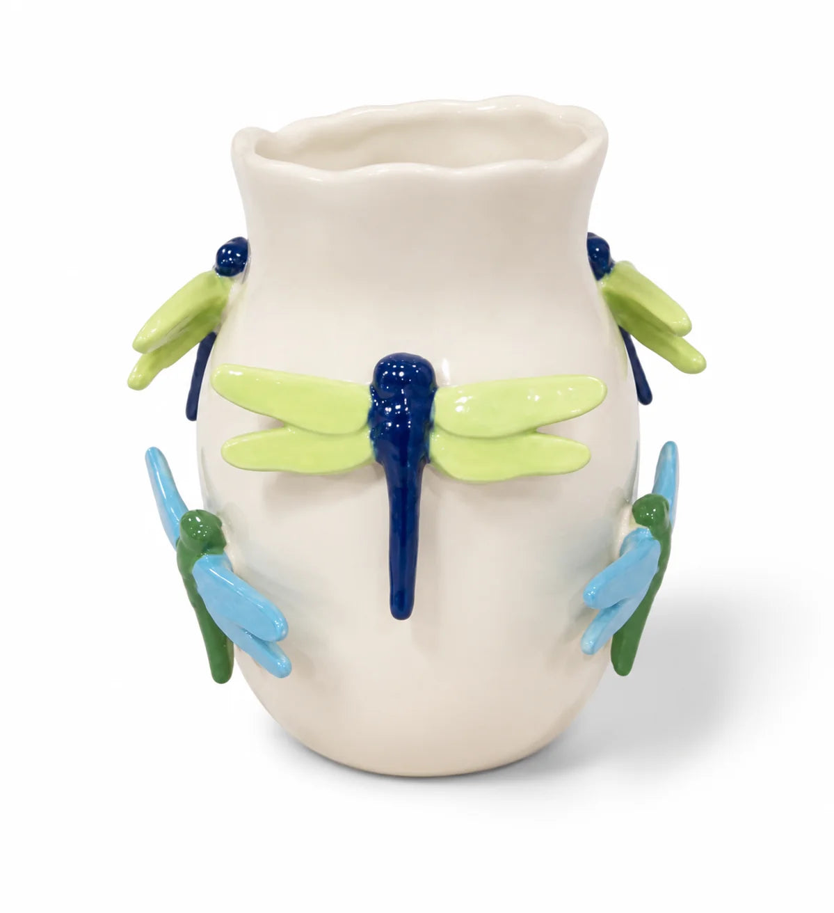 Dragon Fly Vase - Blue and Green