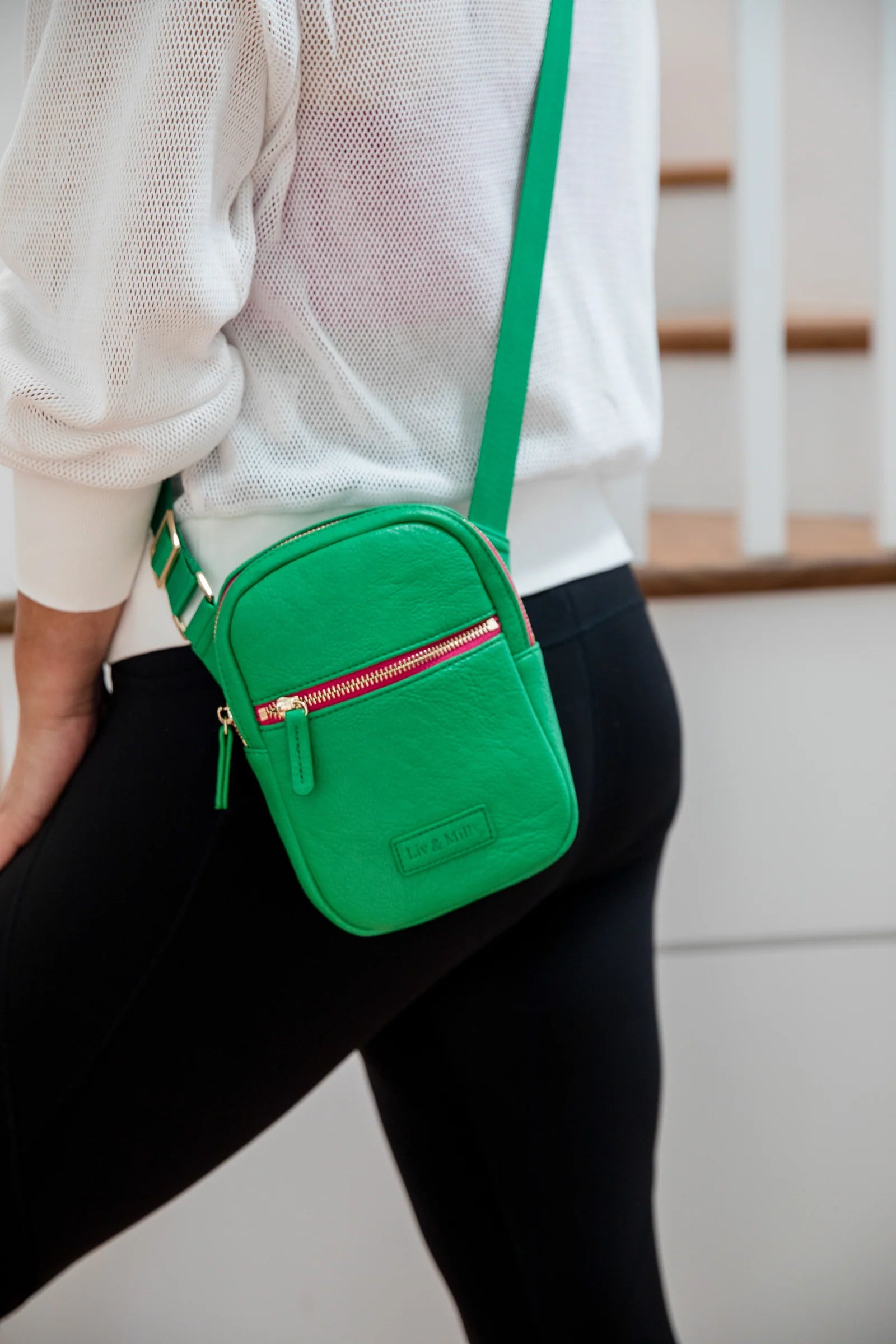 Brooklyn Green Crossbody Bag