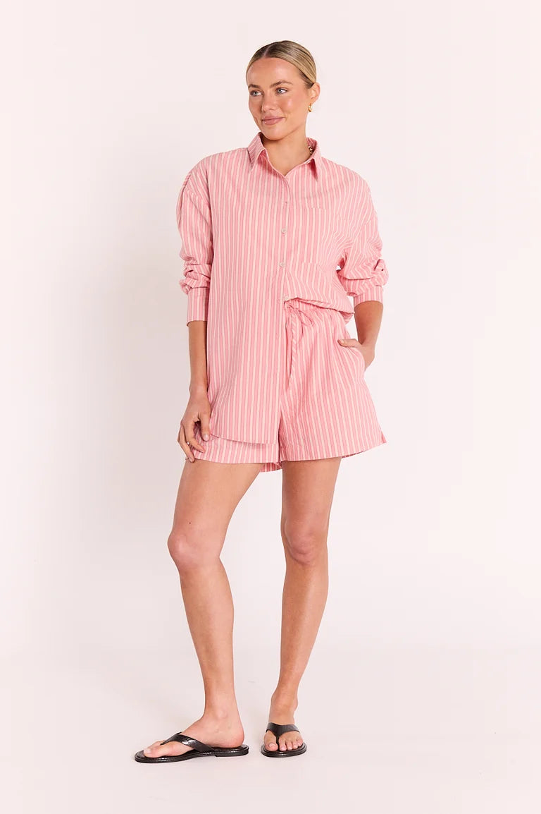 Winnie Shirt - Peach Stripe
