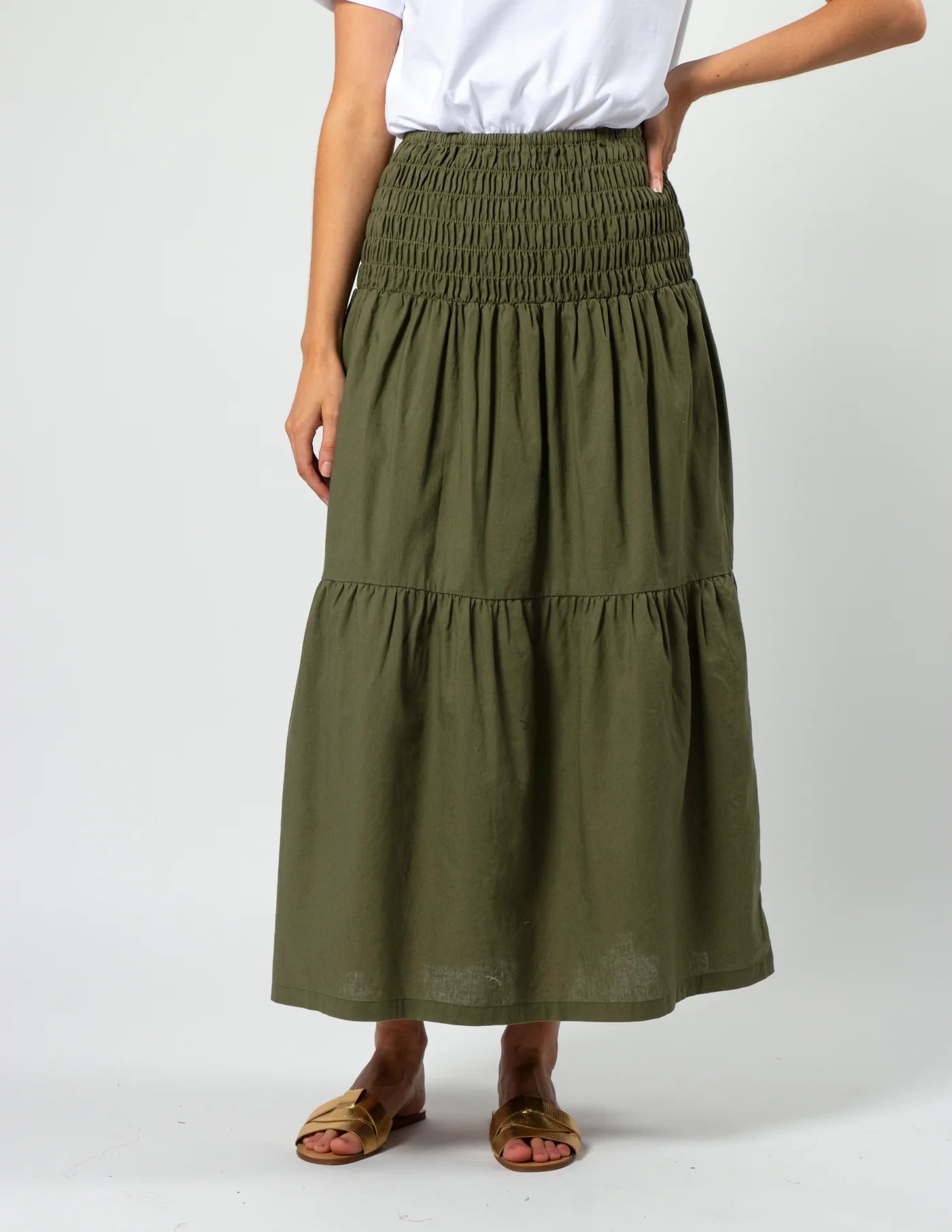 Aja Skirt - Olive Grove