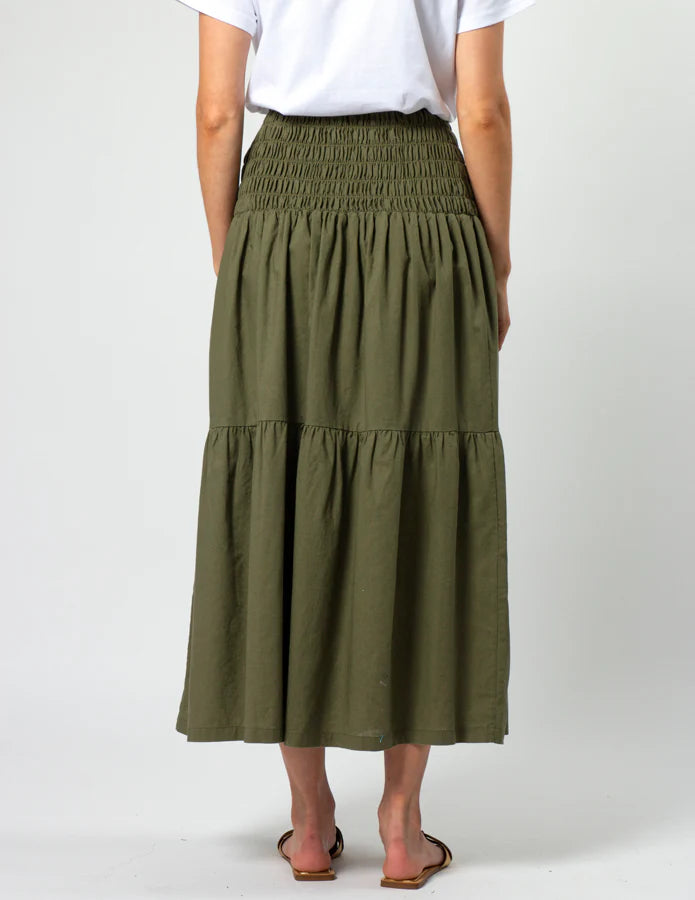 Aja Skirt - Olive Grove