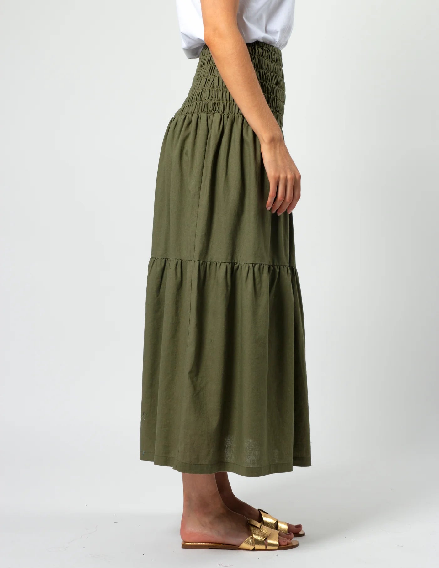 Aja Skirt - Olive Grove