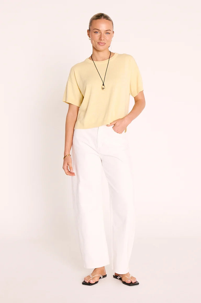Feather + Noise Hartley Top - Butter