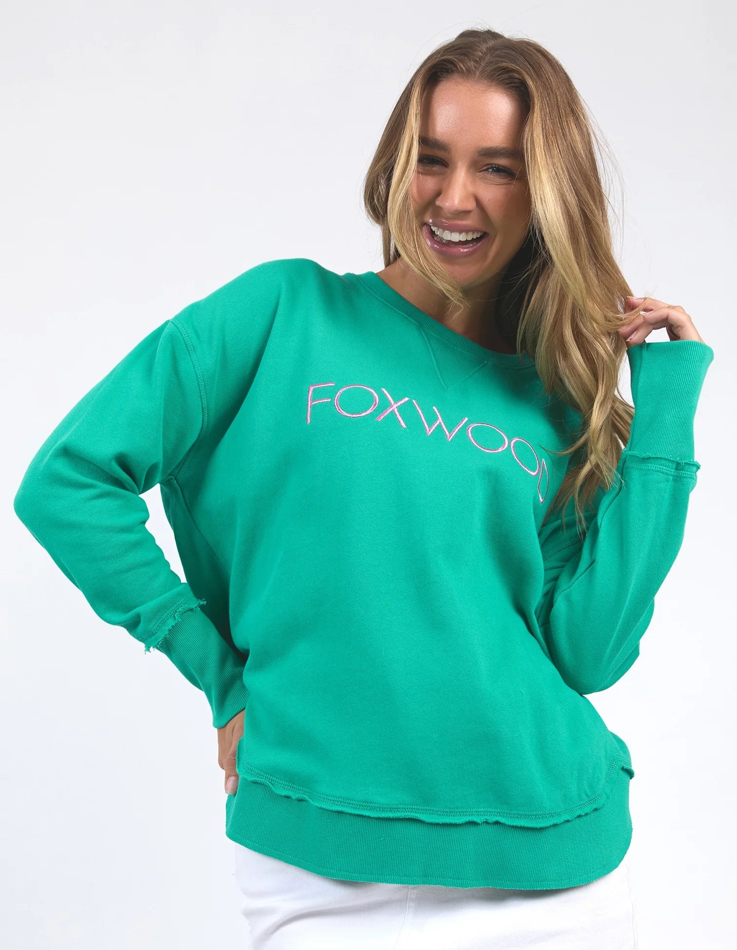 Simplified Crew Metallic - Pink/Green