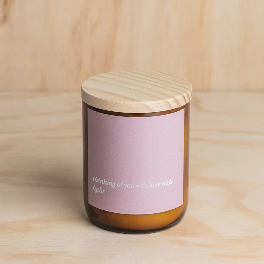 Heartfelt candle - Thinking of you with love and light