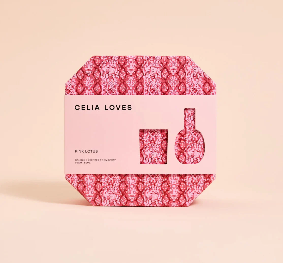Pink Lotus Candle & Room Spray Set
