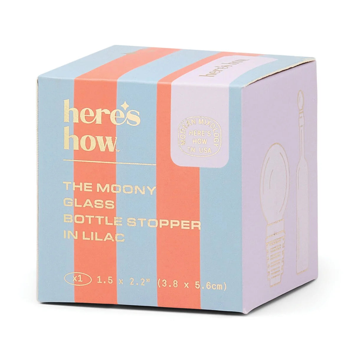 The Moony Glass Stopper - Lilac