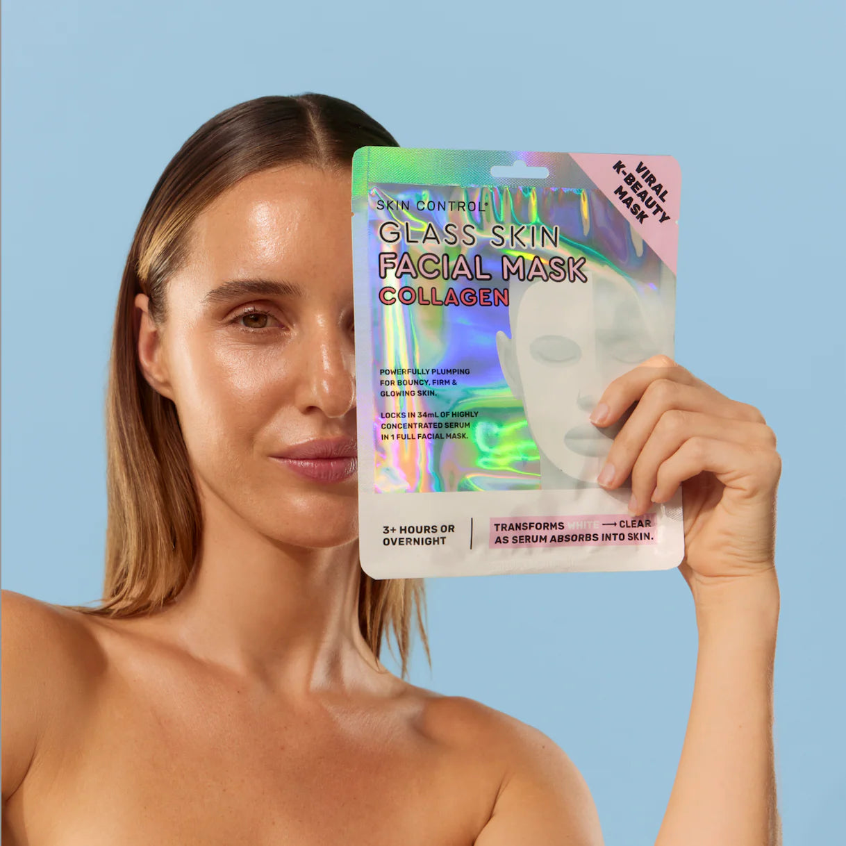 Viral Glass Skin Facial Mask - Collagen