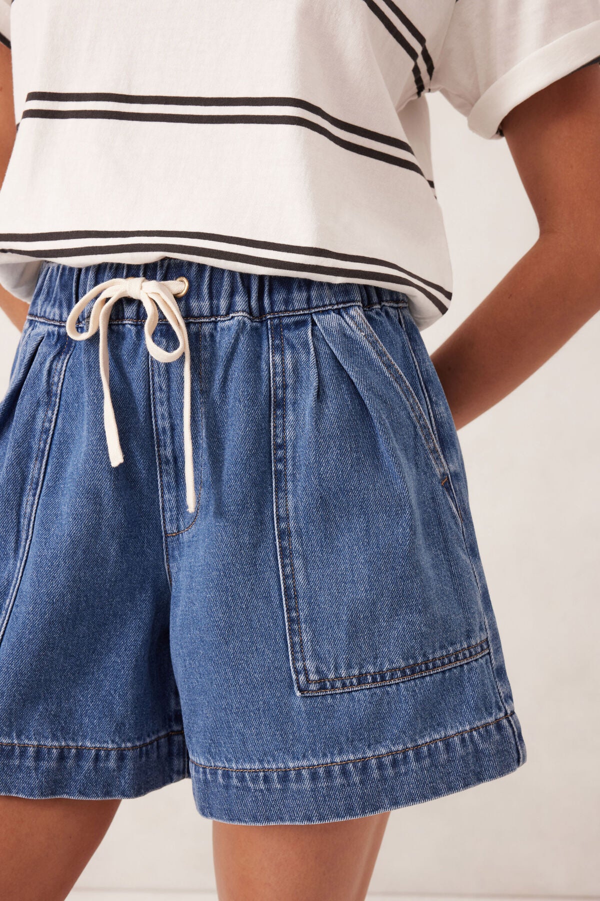 Darcy Relaxed Short/Washed Indigo