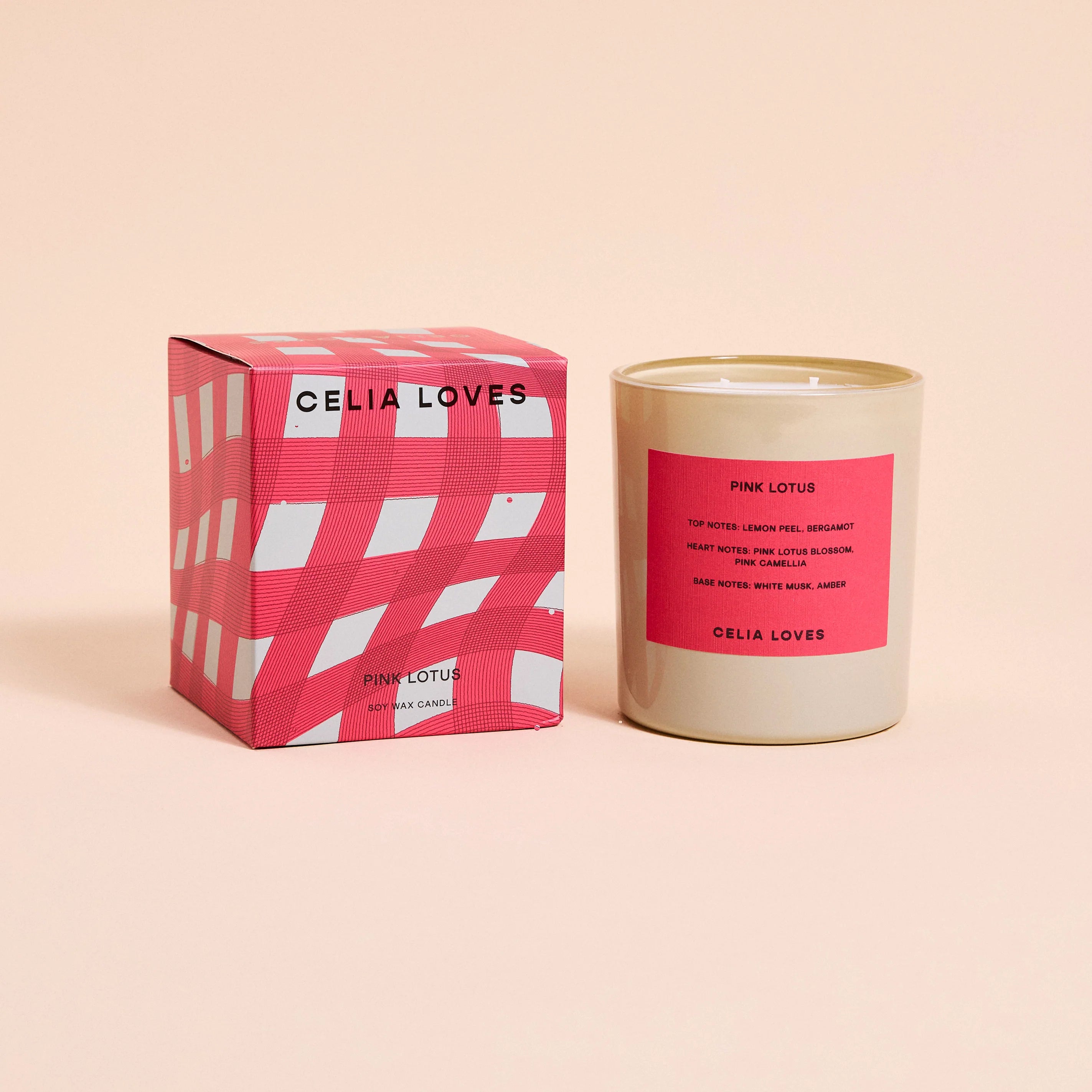 Pink Lotus 395g Candle