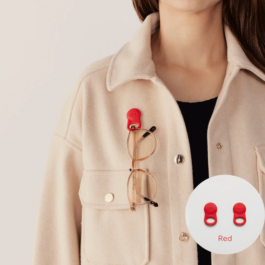 SPEX Magnetic Glasses Clip - Red