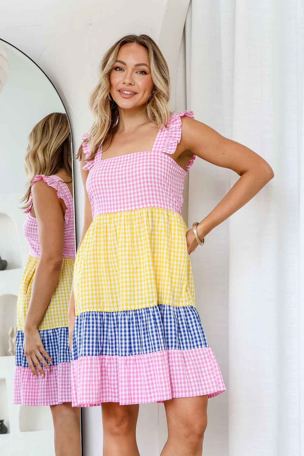 Mix & Match Gingham Check Dress