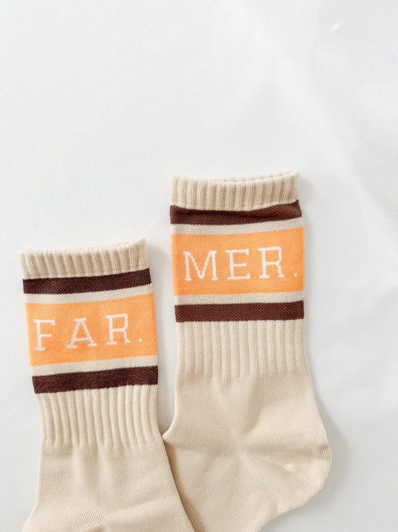 Stars & Stripes Far Mer. Socks - Beige