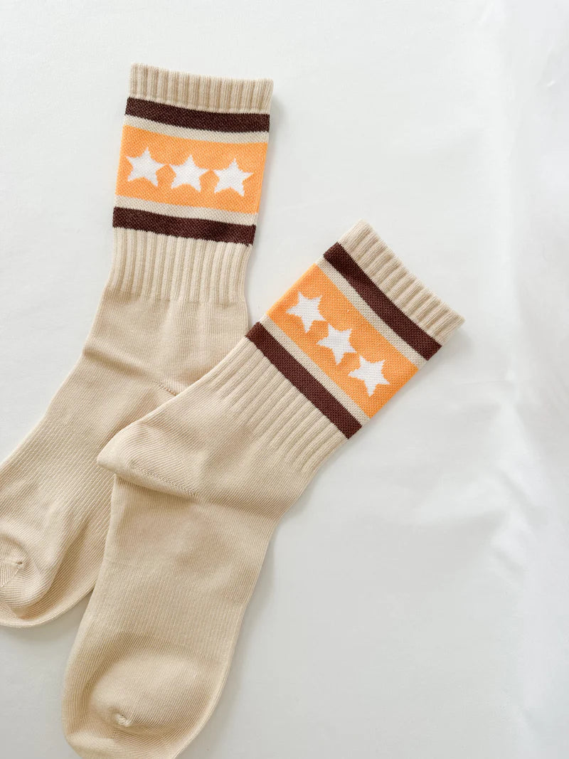 Stars & Stripes Far Mer. Socks - Beige