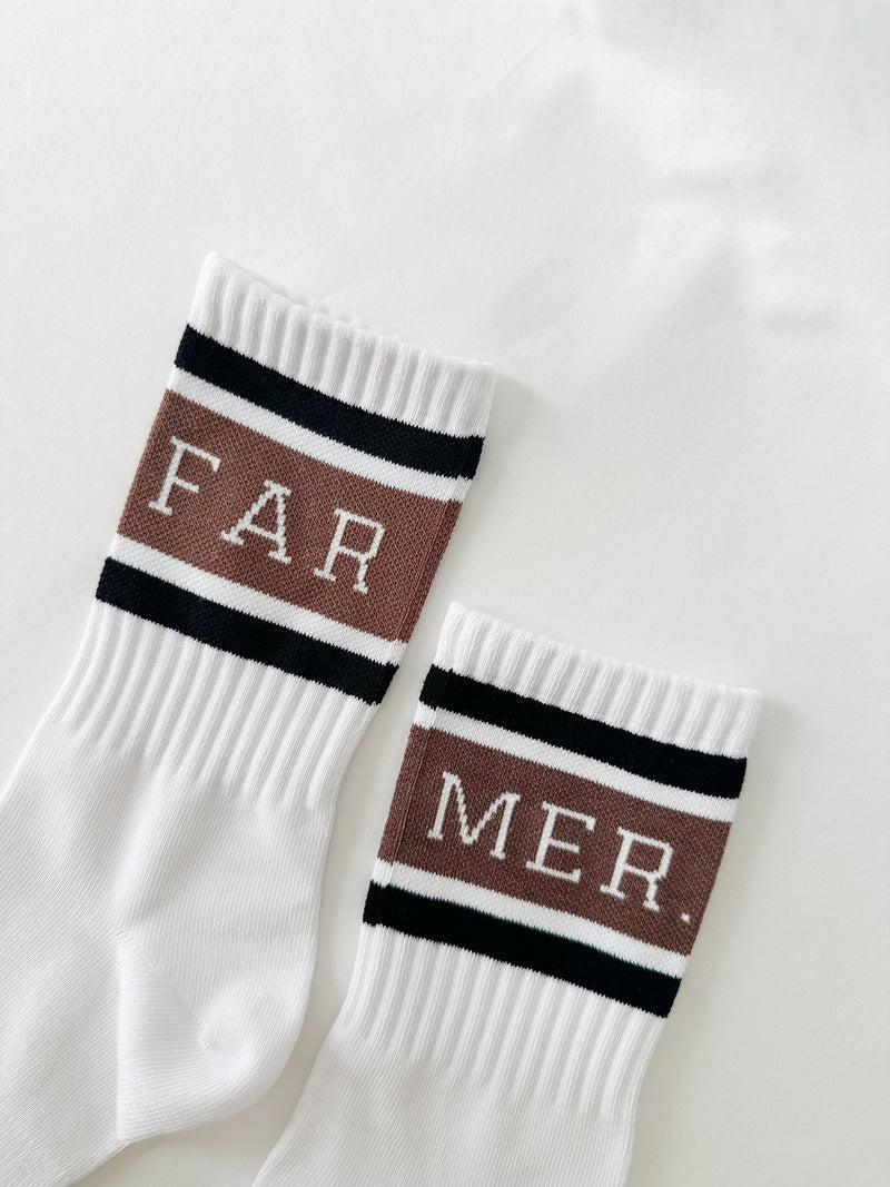 Stars & Stripes Far Mer. Socks - White