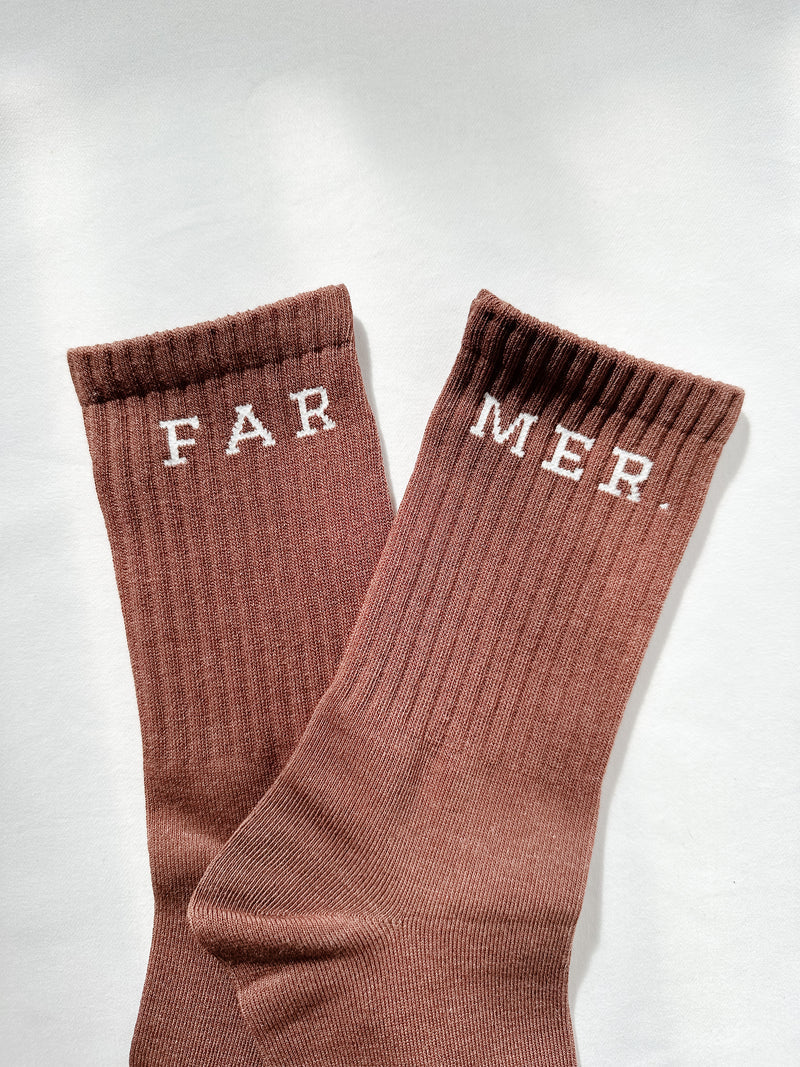 Chocolate Far Mer. Boot socks