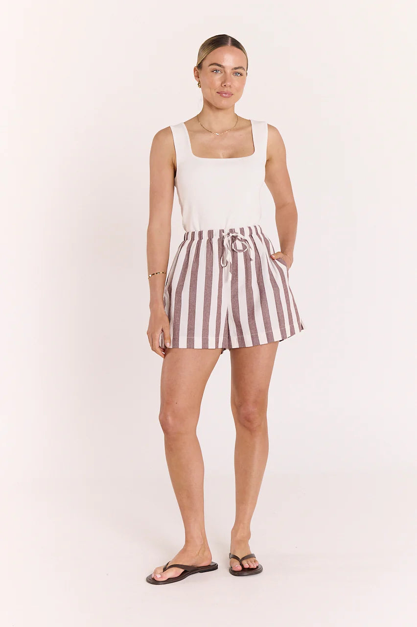 Leah Short - Chocolate Stripe