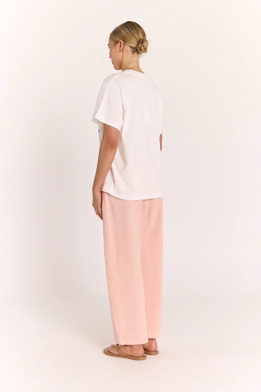 Summer Tote Graphic Tee - White