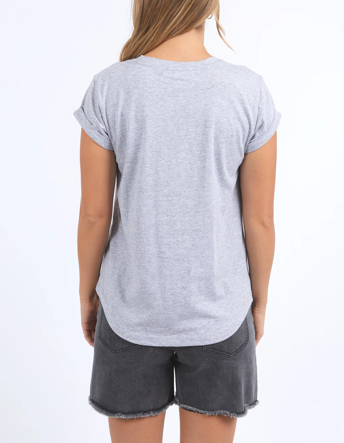 Signature Tee - Grey Marle