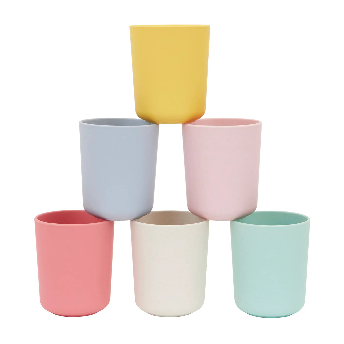 Bamboo cups - rainbow