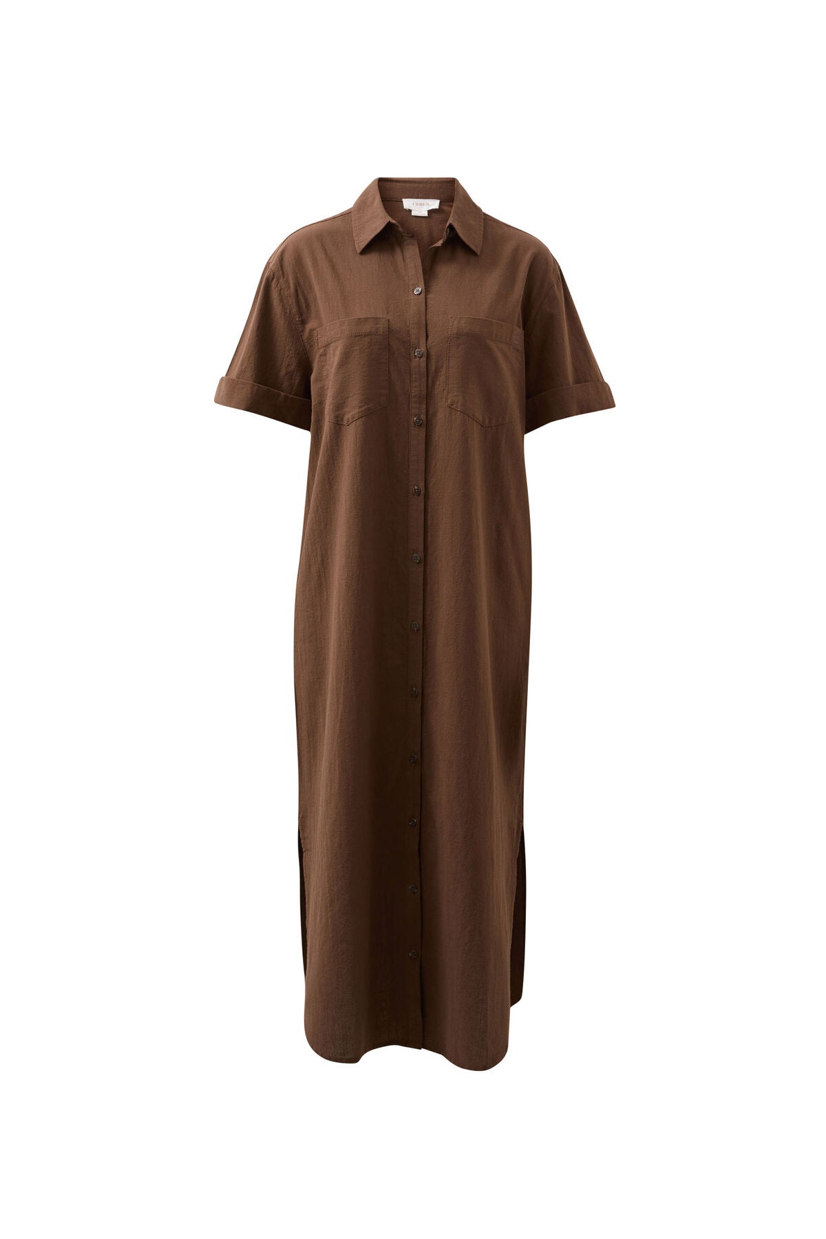 Hanna Midi Shirt Dress - Chocolate