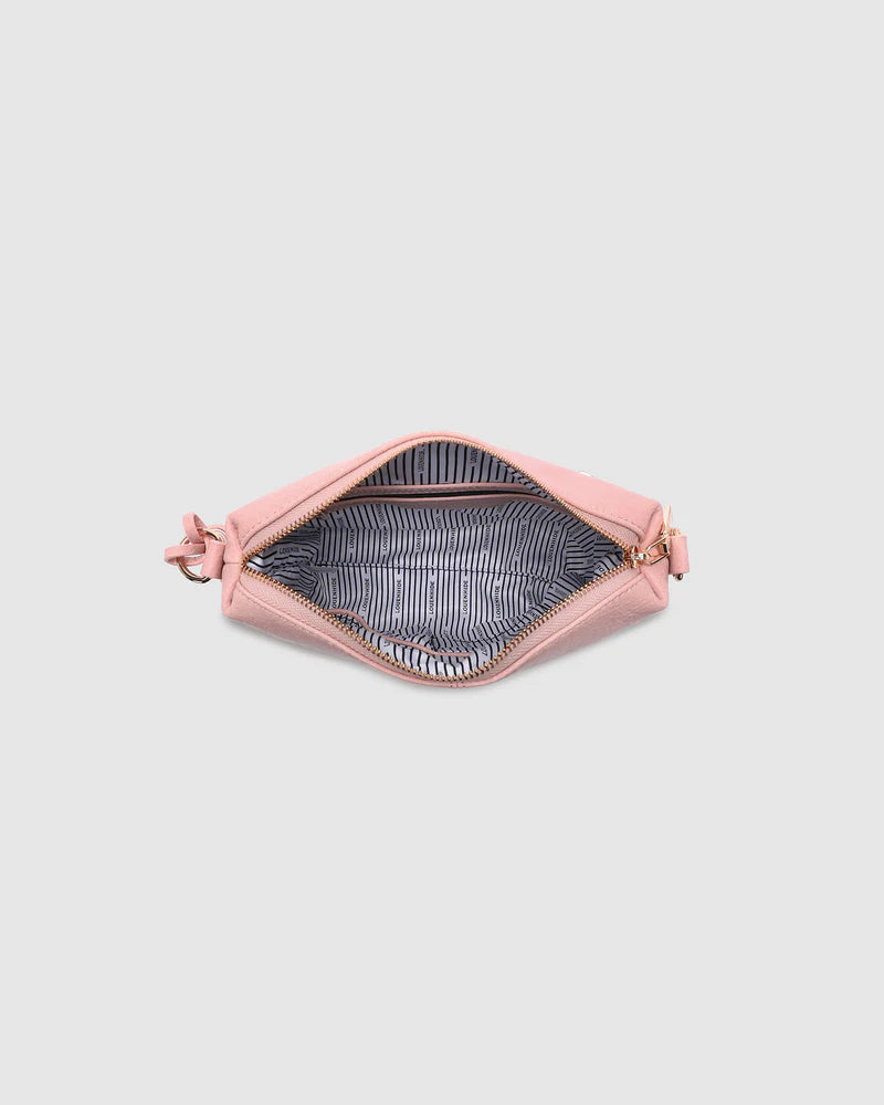 Kasey Stripe Crossbody Bag - Blush Pink